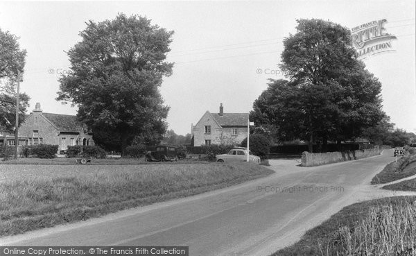 Photo of East Hanney, School And Causeway 1956