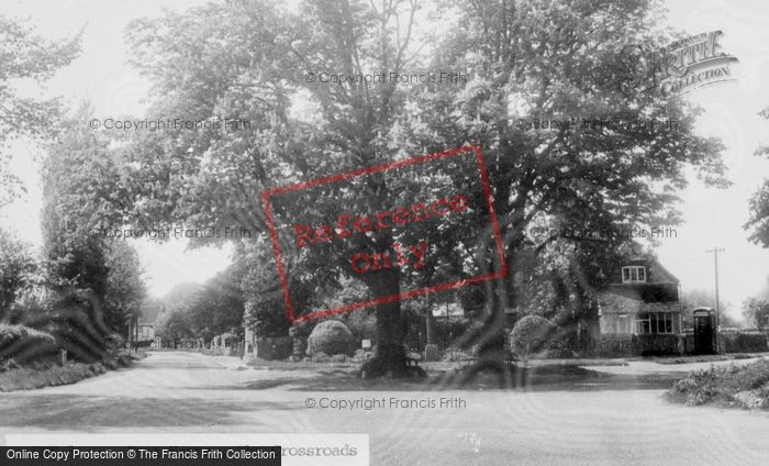 Photo of East Hanney, The Crossroads c.1956