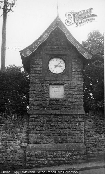 Photo of East Harptree, The Memorial Clock c.1955