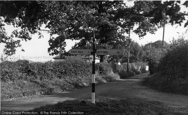 Photo of East Hill, The Corner c.1955