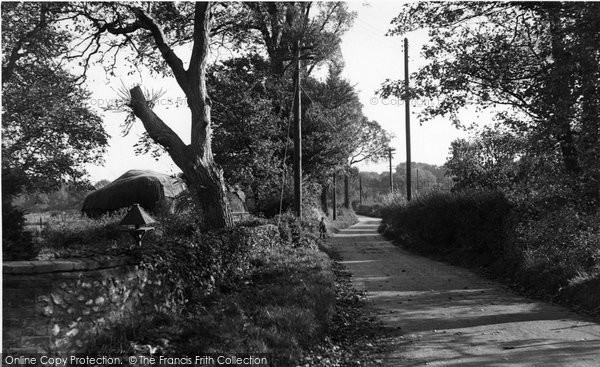 Photo of East Hill, The Road c.1955