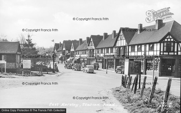 Photo of East Horsley, Station Road c.1950