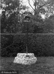 Village Sign c.1955, East Horsley