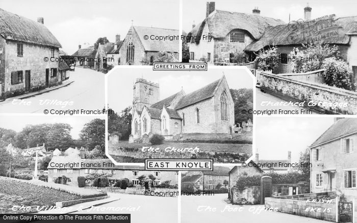 Photo of East Knoyle, Composite c.1955