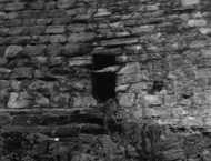 Hailes Castle Wall Showing Masonry Difference 1954, East Linton