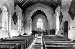 St Andrew's Church, Interior 1904, East Lulworth