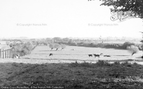 Photo of East Lyng, View From The Village c.1955
