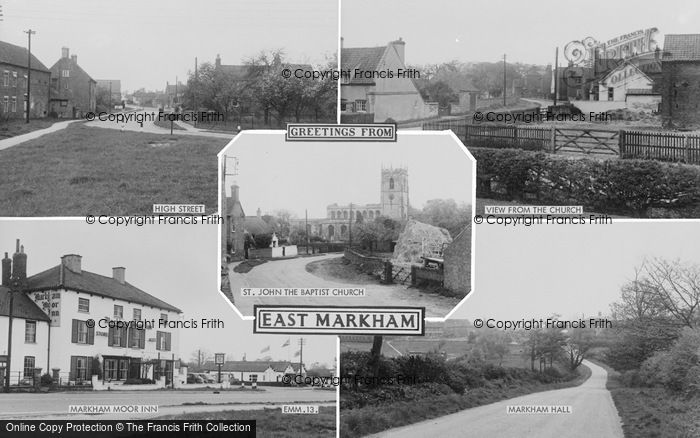 Photo of East Markham, Composite c.1955