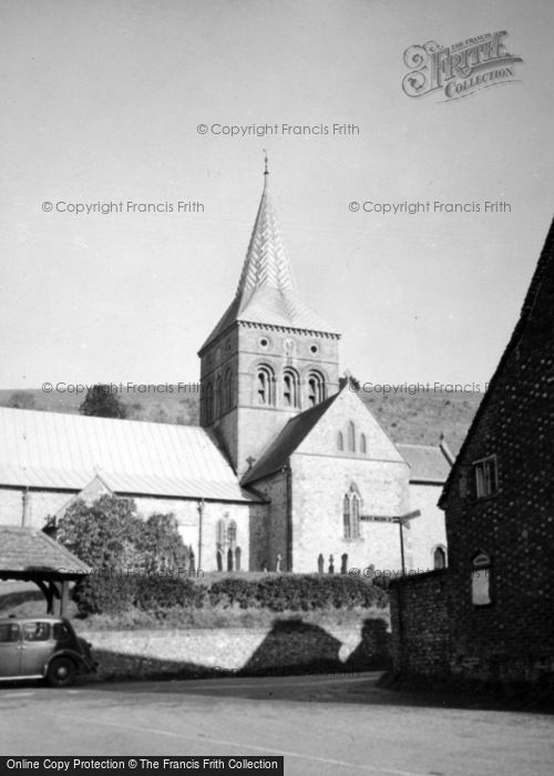 Photo of East Meon, All Saints Church c.1955