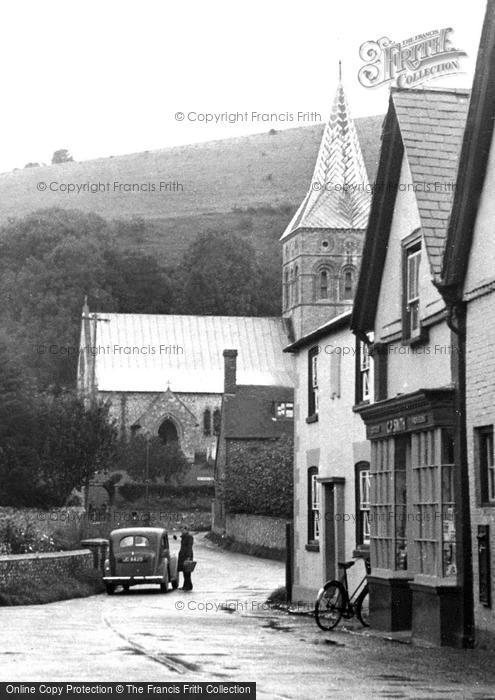 Photo of East Meon, The Church And Village Shop c.1965