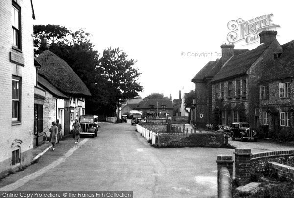 Photo of East Meon, The Village c.1955