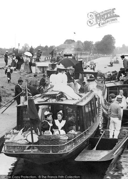 Photo of East Molesey, A Steamboat In The Lock 1896