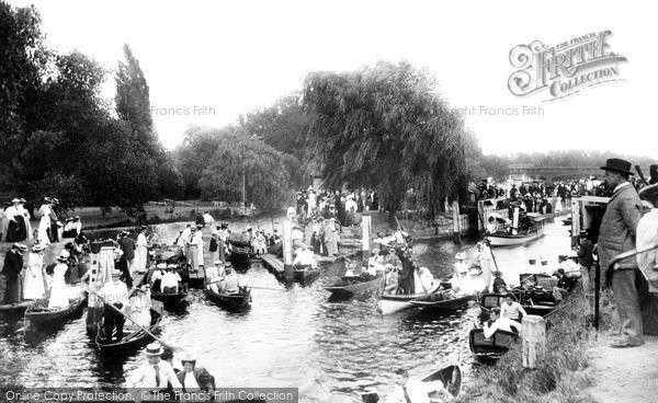 Photo of East Molesey, 'coming Over The Rollers' 1896