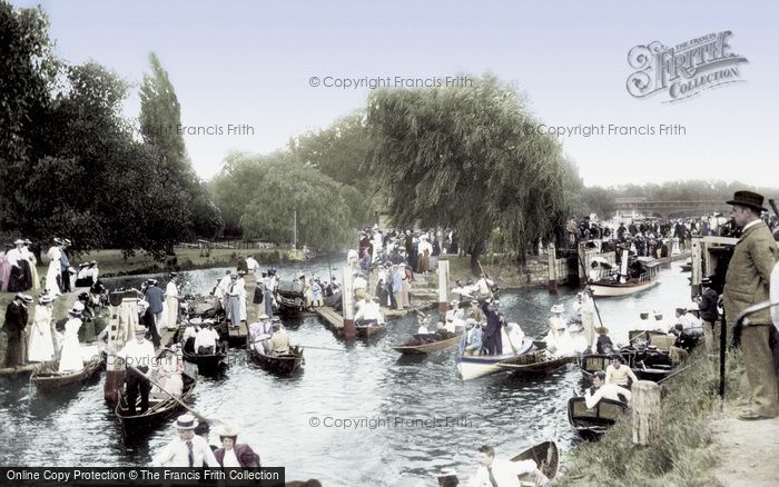 Photo of East Molesey, 'coming Over The Rollers' 1896