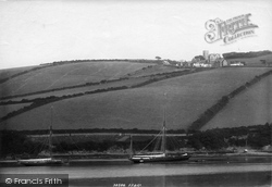 Village And Ships 1896, East Portlemouth