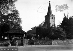 St Mary The Virgin Church And Lych Gate c.1950, East Preston