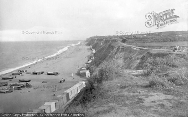 Photo of East Runton, Beach And Cliffs 1921