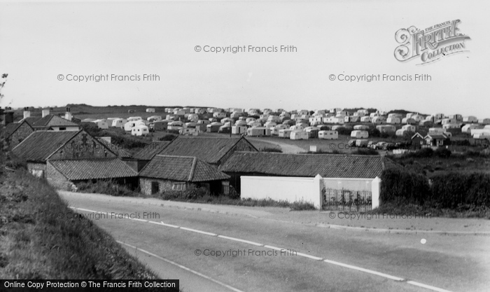Photo of East Runton, Cliff Caravan Camp c.1955