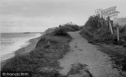 The Beach And Cliff Pathway c.1955, East Runton