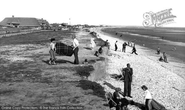 Photo of East Wittering, The Beach And East Cliffs c.1955