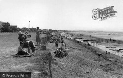 The Cliffs And Beach c.1955, East Wittering