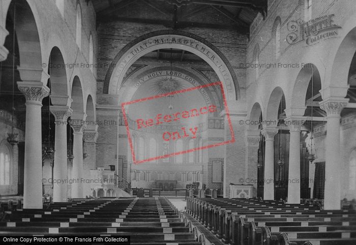 Photo of Eastbourne, All Souls Church Interior 1890