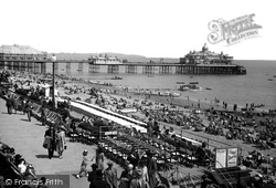 Beach And Pier c.1955, Eastbourne