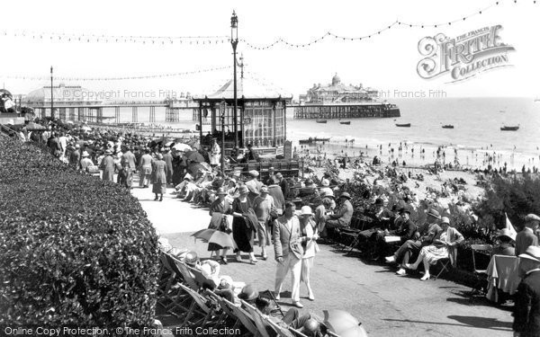 Photo of Eastbourne, Birdcage Bandstand And The Parade 1925