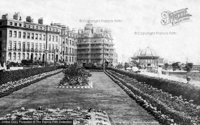 Photo of Eastbourne, Carpet Gardens And Queen's Hotel 1899