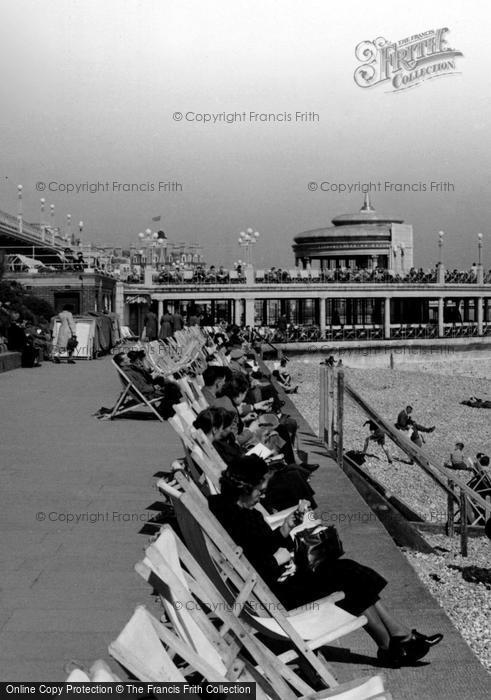 Photo of Eastbourne, Deckchairs On The Esplanade c.1955