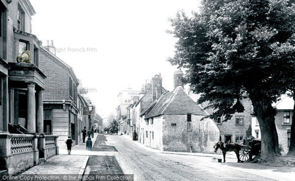 Photo of Eastbourne, High Street, Old Town 1890