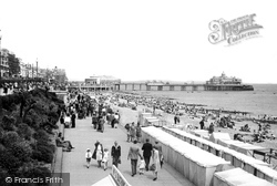Lower Promenade And Pier c.1955, Eastbourne