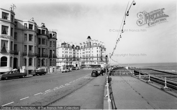 Photo of Eastbourne, Marine Parade And Queen's Hotel c.1965