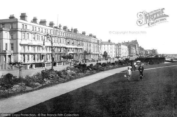 Photo of Eastbourne, Mostyn Hotel And Grand Parade 1912