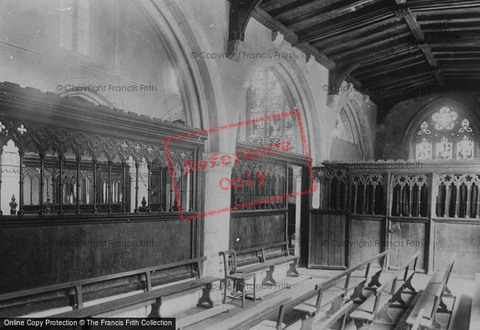 Photo of Eastbourne, Old Town Church Interior 1890