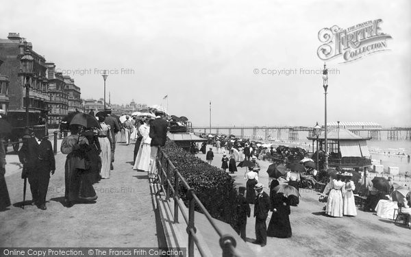 Photo of Eastbourne, Parade And Bandstand 1899