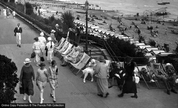 Photo of Eastbourne, People On The Parade 1925