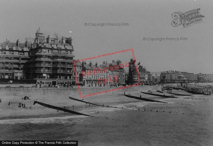 Photo of Eastbourne, Queen's Hotel And Parade 1899