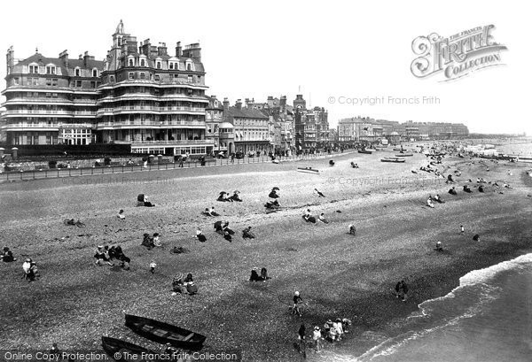 Photo of Eastbourne, Queen's Hotel From The Pier 1910
