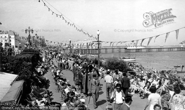 Photo of Eastbourne, The Promenade c.1955