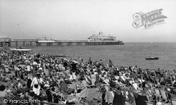 The Sands And Pier c.1960, Eastbourne