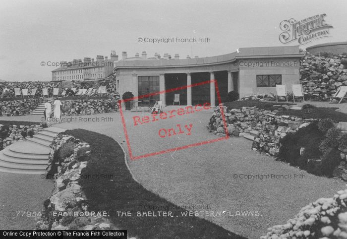 Photo of Eastbourne, Western Lawns, The Shelter 1925