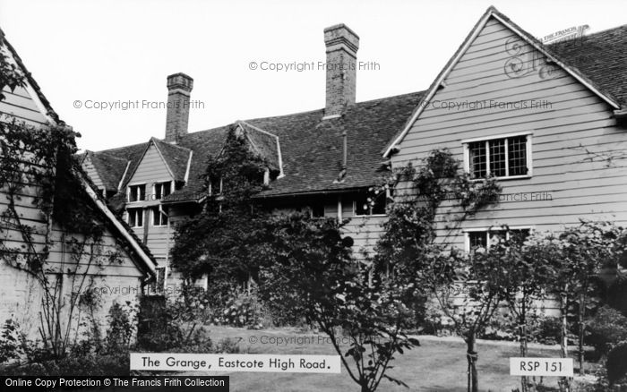 Photo of Eastcote, The Grange, Eastcote High Road c.1960