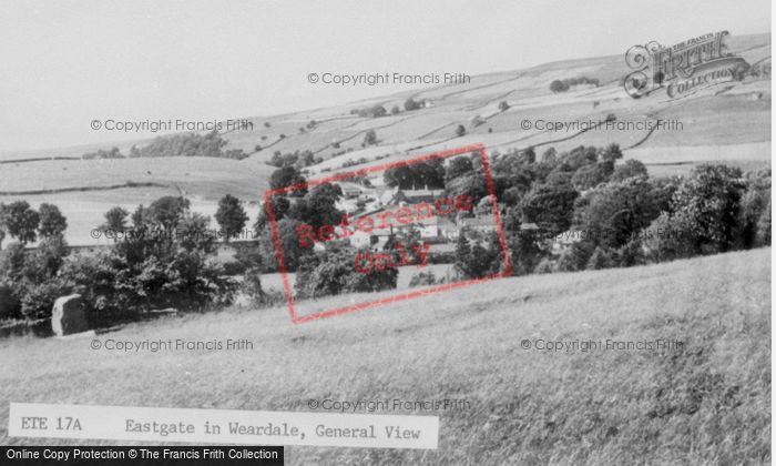 Photo of Eastgate In Weardale, General View c.1955