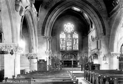 Church Interior 1901, Easthampstead