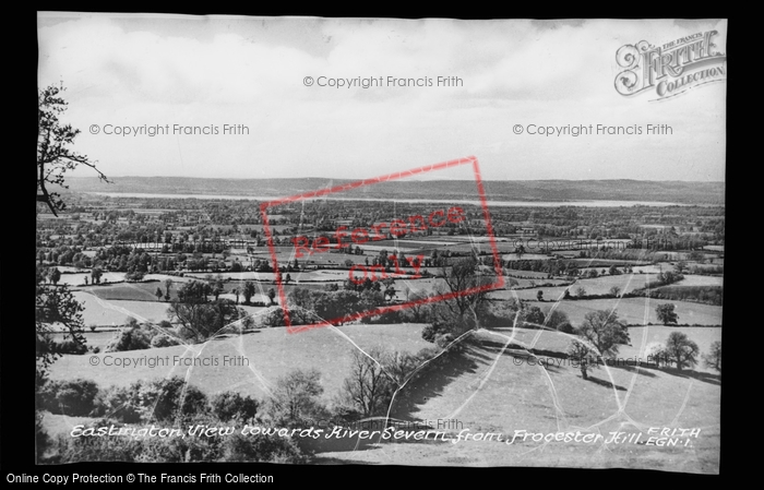 Photo of Eastington, View Towards River Severn From Frocester Hill c.1955