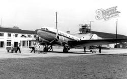 Jersey Airlines Aeroplane, The Airport c.1960, Eastleigh