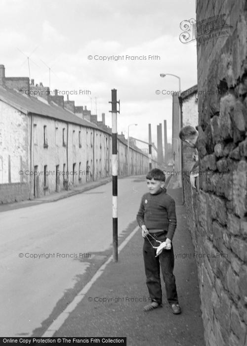 Photo of Ebbw Vale, Boy In The Street 1962