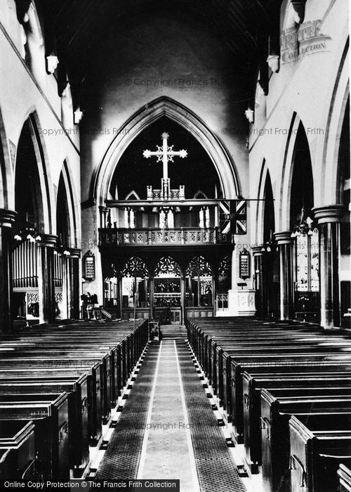 Photo of Ebbw Vale, Christ Church, Interior c.1960