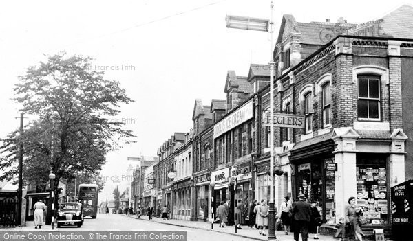 Photo of Ebbw Vale, Market Street c.1955